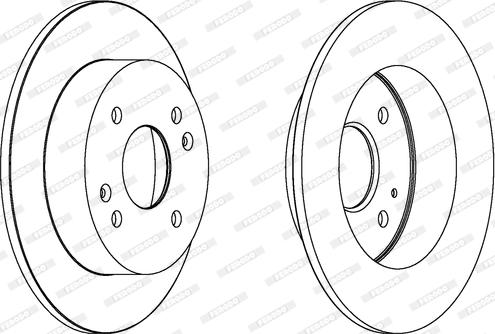 Ferodo DDF1488 - Спирачен диск vvparts.bg