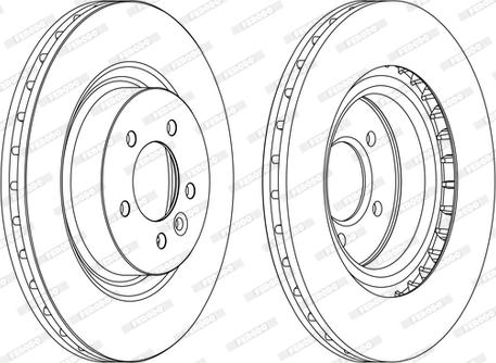 Ferodo DDF1434C-1-D - Спирачен диск vvparts.bg