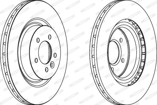 Ferodo DDF1434 - Спирачен диск vvparts.bg