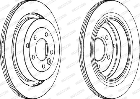 Ferodo DDF1433 - Спирачен диск vvparts.bg