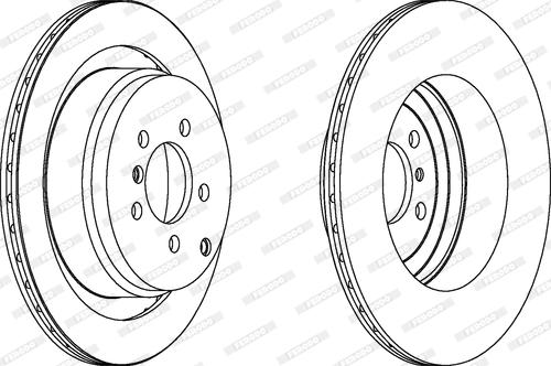 Ferodo DDF1437 - Спирачен диск vvparts.bg