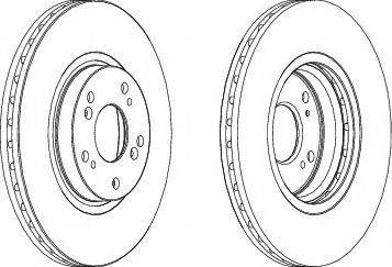 Ferodo DDF1424C-1 - Спирачен диск vvparts.bg