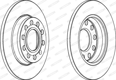 Ferodo DDF1425 - Спирачен диск vvparts.bg