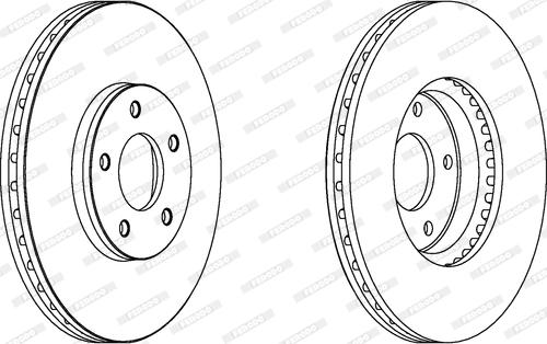 Ferodo DDF1478 - Спирачен диск vvparts.bg