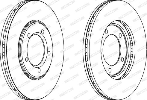 Ferodo DDF147 - Спирачен диск vvparts.bg