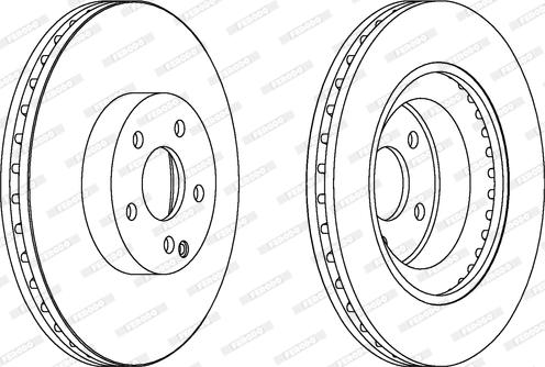 Ferodo DDF1595 - Спирачен диск vvparts.bg