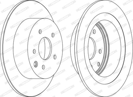 Ferodo DDF1590P-D - Спирачен диск vvparts.bg