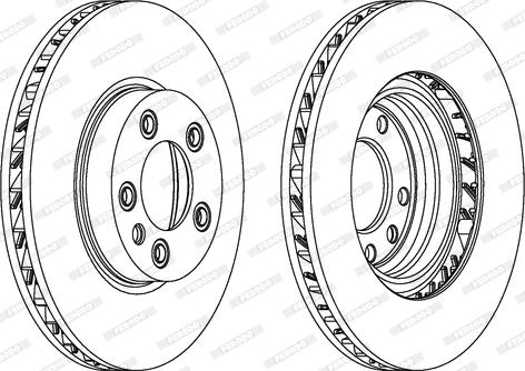 Ferodo DDF1591RC-1 - Спирачен диск vvparts.bg