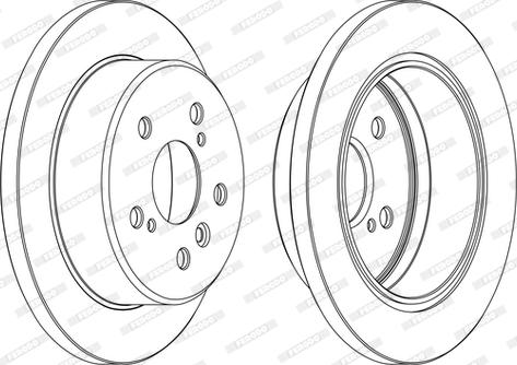 Ferodo DDF1598C - Спирачен диск vvparts.bg