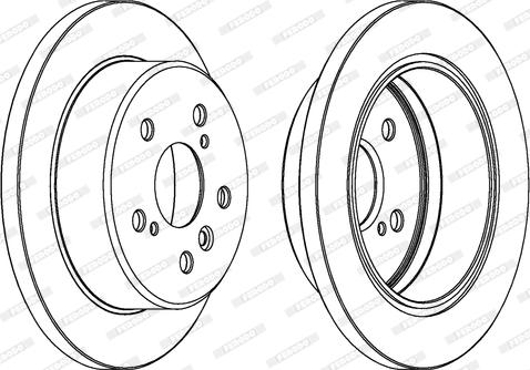 Ferodo DDF1598 - Спирачен диск vvparts.bg