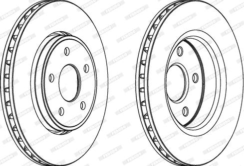 Ferodo DDF1593 - Спирачен диск vvparts.bg