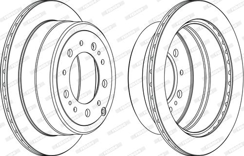 Ferodo DDF1597C-1-D - Спирачен диск vvparts.bg