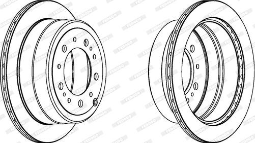 Ferodo DDF1597 - Спирачен диск vvparts.bg