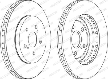 Ferodo DDF1544C-1-D - Спирачен диск vvparts.bg