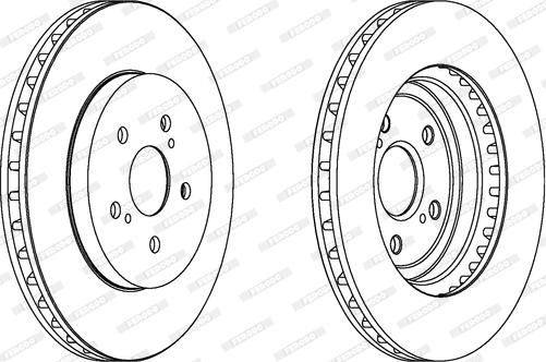 Ferodo DDF1544 - Спирачен диск vvparts.bg