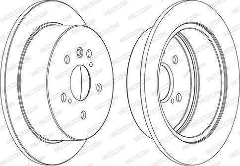 Ferodo DDF1545C-1-D - Спирачен диск vvparts.bg