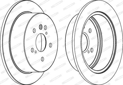 Ferodo DDF1545 - Спирачен диск vvparts.bg