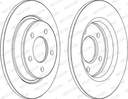 Ferodo DDF1546C - Спирачен диск vvparts.bg