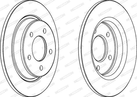 Ferodo DDF1546 - Спирачен диск vvparts.bg