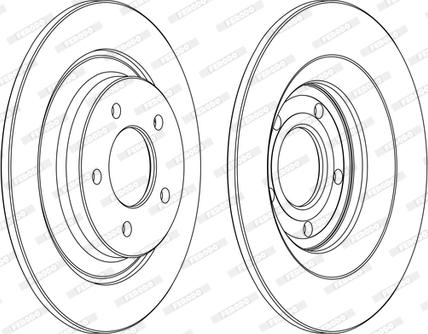 Ferodo DDF1547C - Спирачен диск vvparts.bg