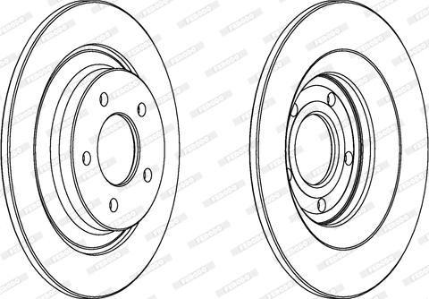 Ferodo DDF1547 - Спирачен диск vvparts.bg