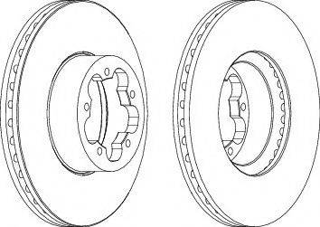 Ferodo DDF1555-1 - Спирачен диск vvparts.bg