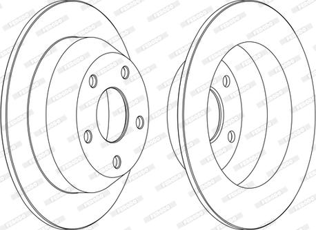 Ferodo DDF1553C - Спирачен диск vvparts.bg