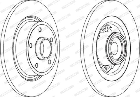 Ferodo DDF1569-1 - Спирачен диск vvparts.bg