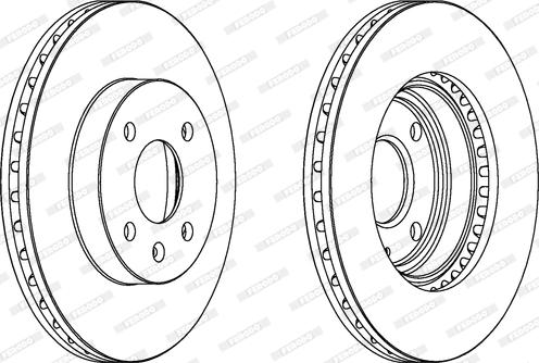 Ferodo DDF1565 - Спирачен диск vvparts.bg