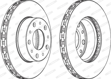 Ferodo DDF1566 - Спирачен диск vvparts.bg