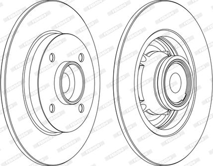 Ferodo DDF1560C-1-D - Спирачен диск vvparts.bg