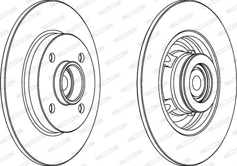 Ferodo DDF156-1 - Спирачен диск vvparts.bg