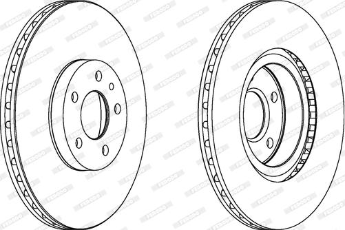 Ferodo DDF156 - Спирачен диск vvparts.bg