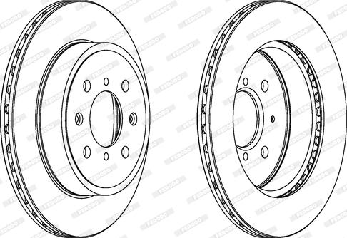 Ferodo DDF1509 - Спирачен диск vvparts.bg