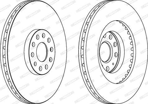 Ferodo DDF1504 - Спирачен диск vvparts.bg