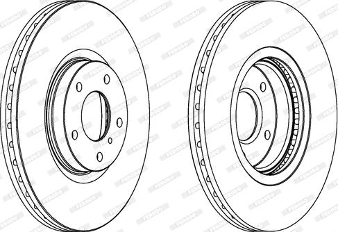 Ferodo DDF1505 - Спирачен диск vvparts.bg