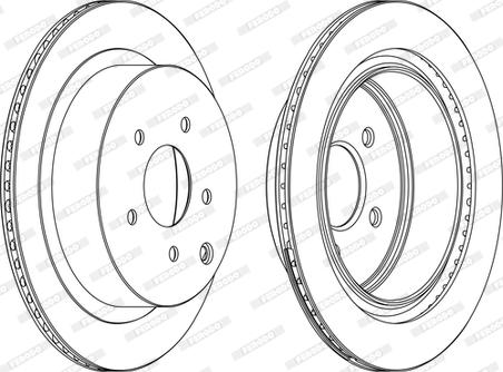 Ferodo DDF1506C - Спирачен диск vvparts.bg