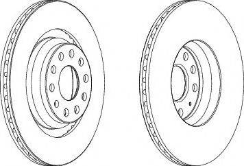 Ferodo DDF1503C-1 - Спирачен диск vvparts.bg