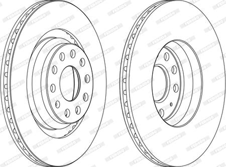 Ferodo DDF1503C - Спирачен диск vvparts.bg