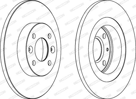 Ferodo DDF1502 - Спирачен диск vvparts.bg