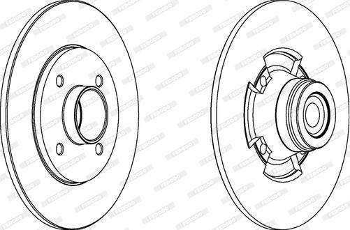 Ferodo DDF1514 - Спирачен диск vvparts.bg