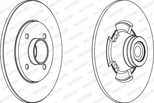 Ferodo DDF1515 - Спирачен диск vvparts.bg