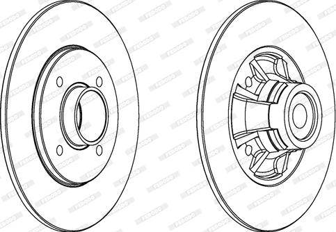 Ferodo DDF1516 - Спирачен диск vvparts.bg