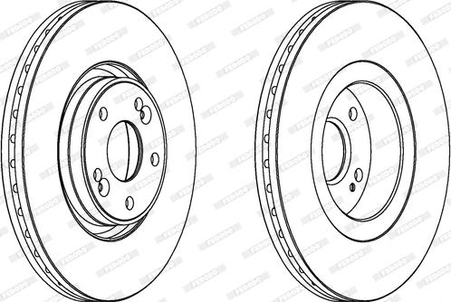 Ferodo DDF151-1 - Спирачен диск vvparts.bg