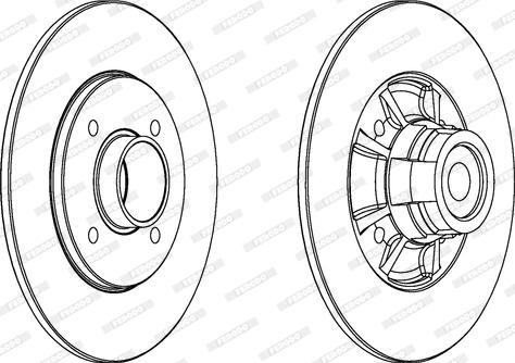 Ferodo DDF1517-1 - Спирачен диск vvparts.bg