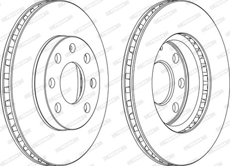 Ferodo DDF151-D - Спирачен диск vvparts.bg