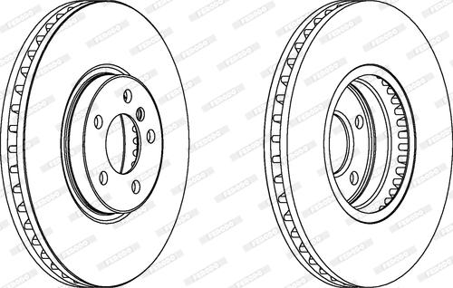 Ferodo DDF1584 - Спирачен диск vvparts.bg