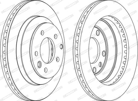 Ferodo DDF1580C-1-D - Спирачен диск vvparts.bg