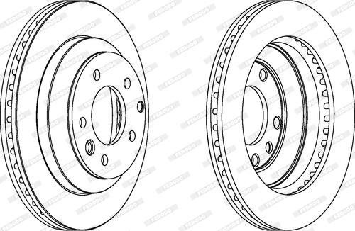 Ferodo DDF1580 - Спирачен диск vvparts.bg