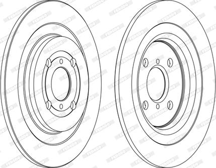 Ferodo DDF1588C - Спирачен диск vvparts.bg